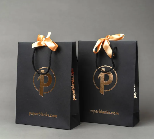 Luxury-Unlaminated-Paper-Bags-with-Ribbon