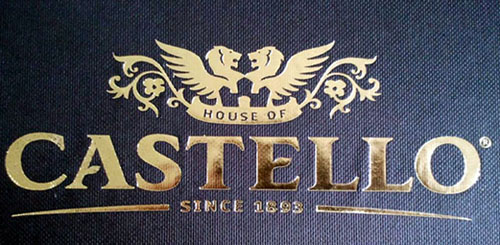 golden foil hot stamping logo
